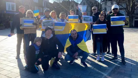 Ukrainian rally in Salisbury