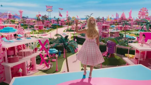 Warner Bros Barbieland set