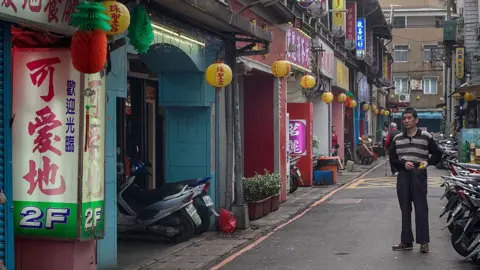 Getty Images Old red light district in Wuan Hua area