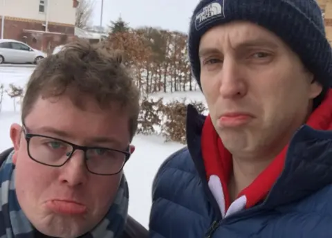 Mike Enright Ben Yarnell (best man) and Michael Enright