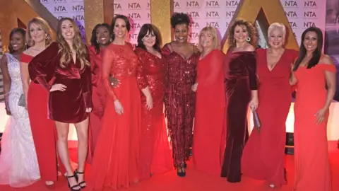 Getty Images Kelle Bryan, Kaye Adams, Stacey Solomon, Judi Love, Andrea McLean, Coleen Nolan, Brenda Edwards, Linda Robson, Nadia Sawalha, Denise Welch and Saira Khan