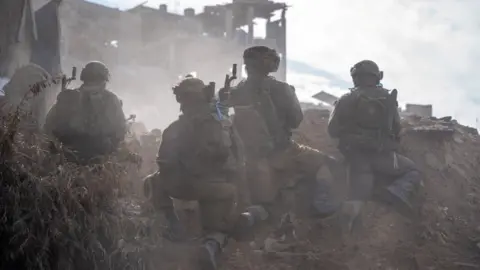 Reuters Israeli soldiers in Gaza - IDF handout