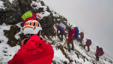 Keswick MRT Keswick Mountain Rescue Team on Grisedale Pike