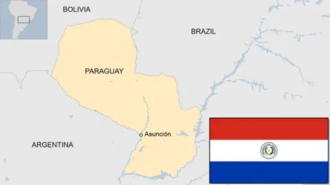 Map of Paraguay