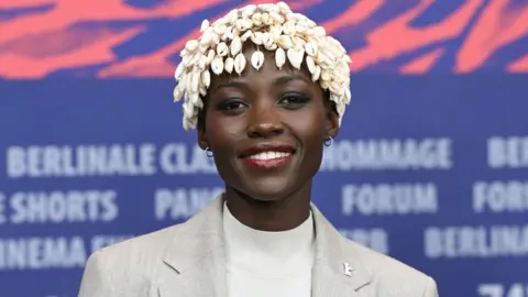 Getty Images International Jury President Lupita Nyong'o attends the International Jury press conference during the 74th Berlinale International Film Festival Berlin at Grand Hyatt Hotel on February 15, 2024 in Berlin, Germany.