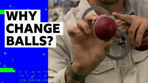 Steven Finn holding a cricket ball