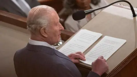 Image shows King Charles in Congress