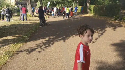 Family handout Alfred when he was four years old at this first parkrun