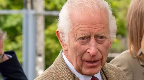 PA Media King Charles on a visit to a Highlands nature reserve