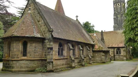 Crematorium at Lawnswood Cemetery in Leeds