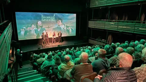 Bromsgrove Community Arts A packed auditorium at the theatre's screening of The Shamrock Spitfire