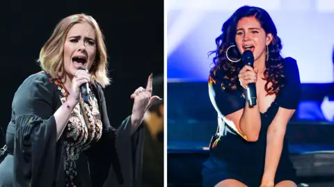 PA/Getty Adele and Lana Del Rey