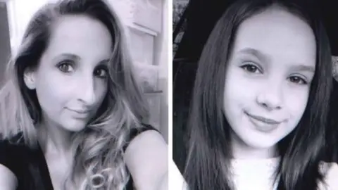 Family handout Laura Mortimer and Ella Dalby