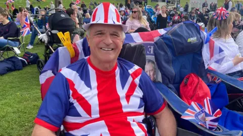 Jake Zukerman/BBC Brian Kettleborough at Lincoln Castle