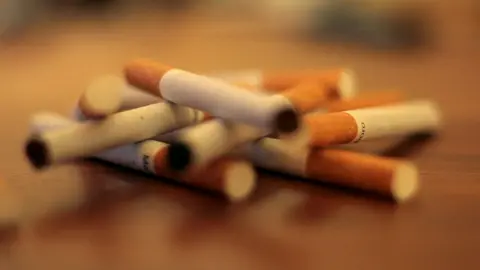 BBC Cigarettes in a pile