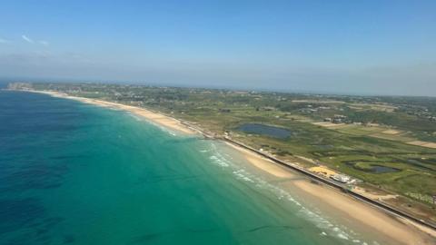 Aerial view of Jersey St Ouen