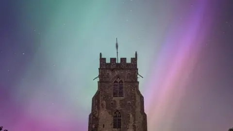 Daniel1993/BBC Weather Watchers Northern Lights in Attleborough, in Norfolk