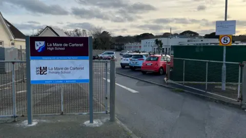 BBC La Mare de Carteret schools entrance