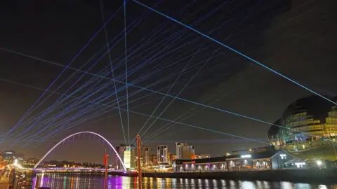 PA Media Laser show