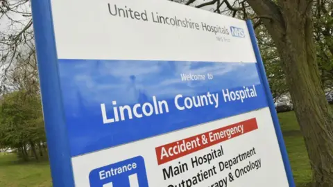 BBC Lincoln Hospital sign