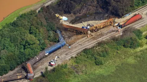 John Bulpin An overhead view of the wreckage