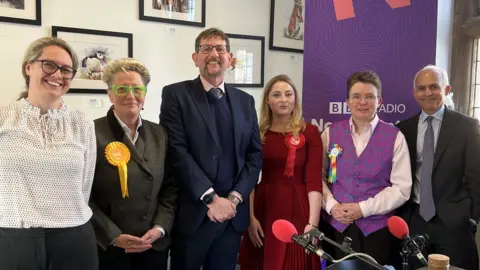 Oliver Conopo/BBC (from left) Helen Harrison, Ana Savage Gunn, Will Morris, Gen Kitchen, Marion Turner-Hawes, and Ben Habib