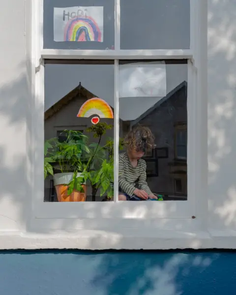 Tom Skipp Hopi at the window