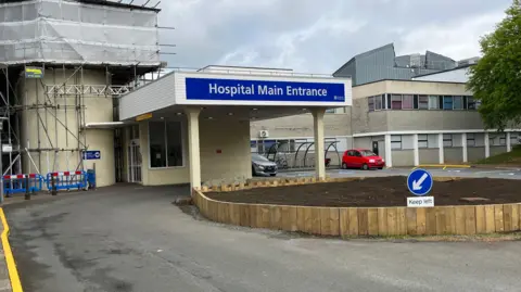 The exterior of one of the Princess Elizabeth Hospital entrances
