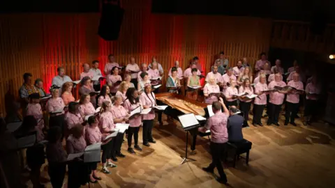 Choir on stage