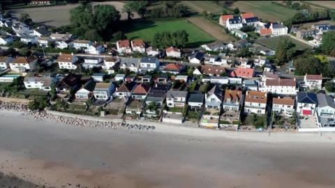 Houses on the beach Jersey