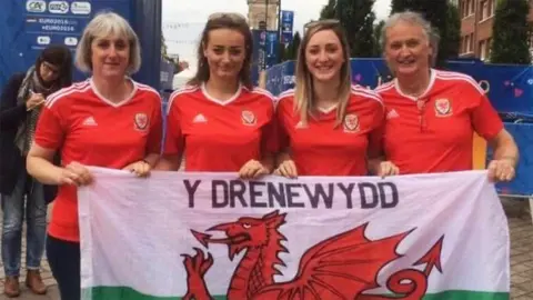 Ffion Barnett Ffion and her family of super fans