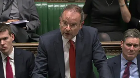 House of Commons Sir Keir Starmer (right) and other Labour MPs in the House of Commons