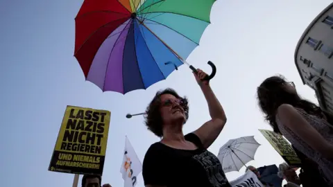 Reuters People take part in a rally to protest for the rights of asylum seekers on World Refugee Day in Vienna, Austria June 20, 2018