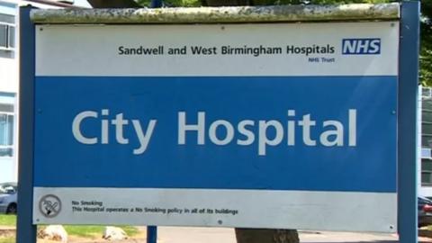 City Hospital Birmingham sign