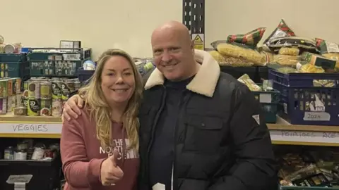 Kenton Food Bank Loree Moran-Wilson and Rob Armstrong