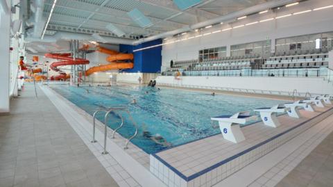 Picture of the swimming pool at the East Riding Leisure centre in Bridlington