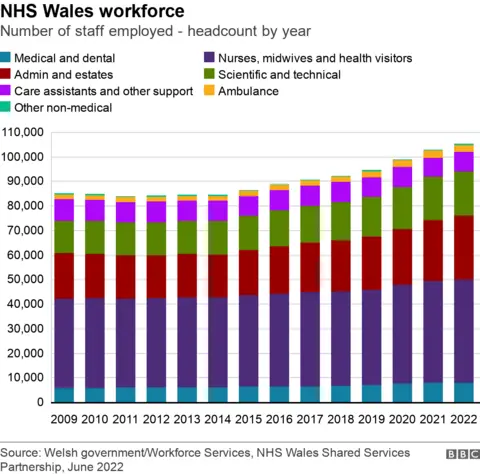 NHS workforce chart