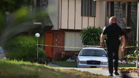 Getty Images Miami Police investigate a crime