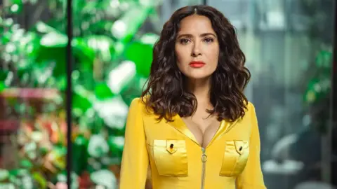 Nick Wall/Netflix Salma Hayek in the Black Mirror episode Joan Is Awful.