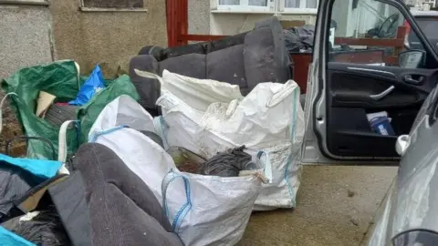 Maria Revell Sofas abandoned Jaywick