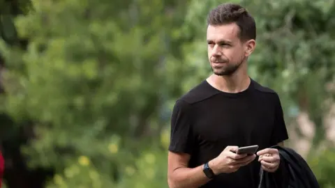 Getty Images Twitter chief executive Jack Dorsey has not commented on the issue