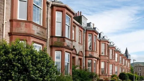 Getty Images Residential homes in Edinburgh where the rise of STLs has been blamed for a housing shortage