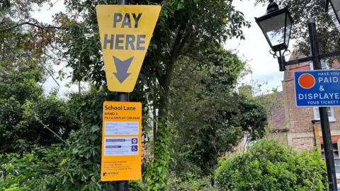 BBC Parking meter in School Lane car park, Herne Bay