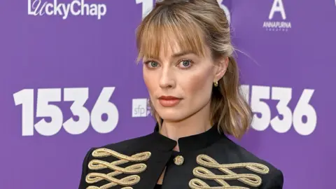 Margot Robbie attends the "1536" West End Opening Night at The Ambassadors Theatre on May 12, 2026 in London, England.
