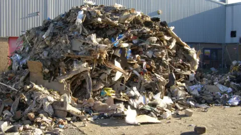 Environment Agency A pile of waste