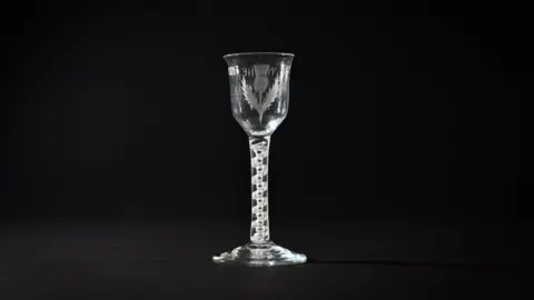 Julie Howden/Perth Museum/PA Jacobite wine glass