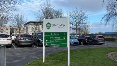 The Ladies' College Guernsey sign