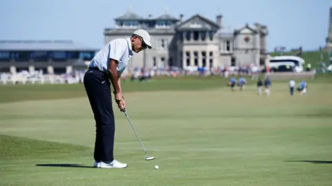 Getty Images Barack Obama plays a round of golf at the Old Course on May 26, 2017 in St Andrews