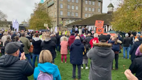 Jenny Kirk/BBC Cambridge congestion charge demo