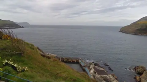 Google Old swimming pool at Spaldrick Beach